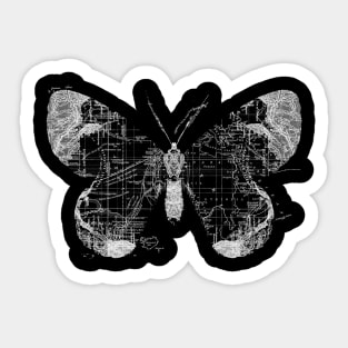 Butterfly Wanderlust Sticker